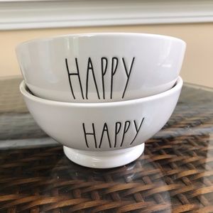 Rae Dunn HAPPY Bowls